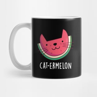 Cat-ermelon Cute Cat Watermelon Pun Mug